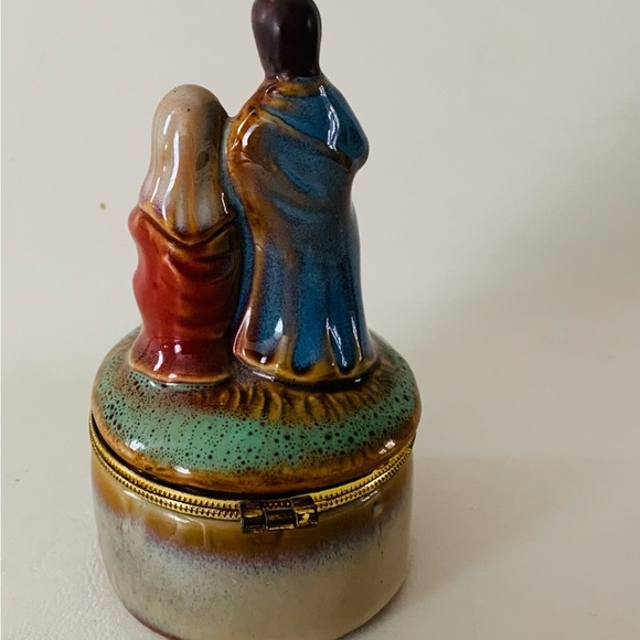 Christmas Nativity Trinket Box Jesus Mary And Joseph - Picture 4 of 9